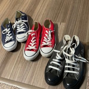 Converse low top and high top